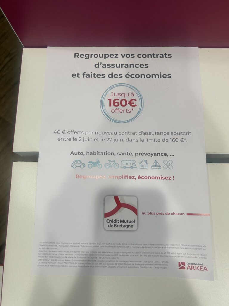Stage crédit mutuel de bannalec bilan assurance