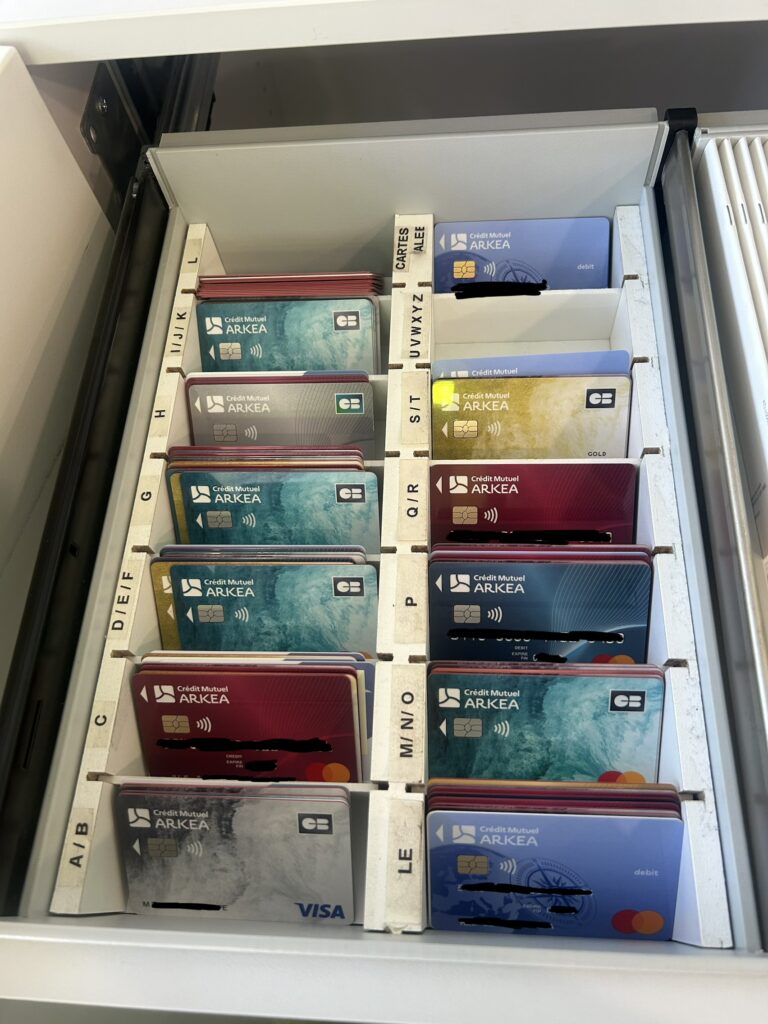 Stage crédit mutuel de bannalec gestion cartes