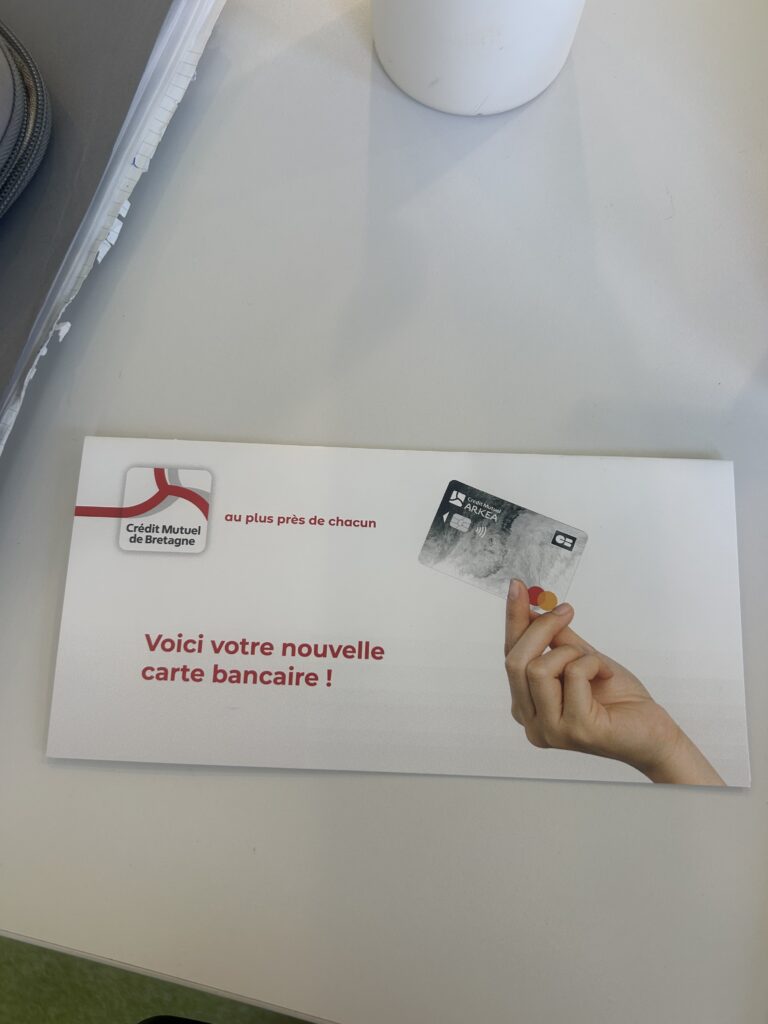 Stage crédit mutuel de bannalec carte expedié