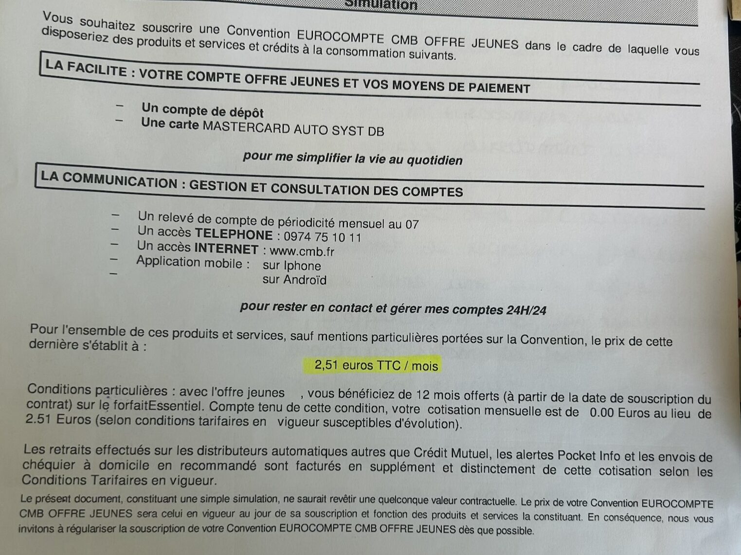 Stage crédit mutuel de bannalec eurocompte